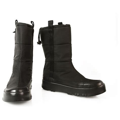 prada linea rossa nylon gabardine snow boot|Black Re.